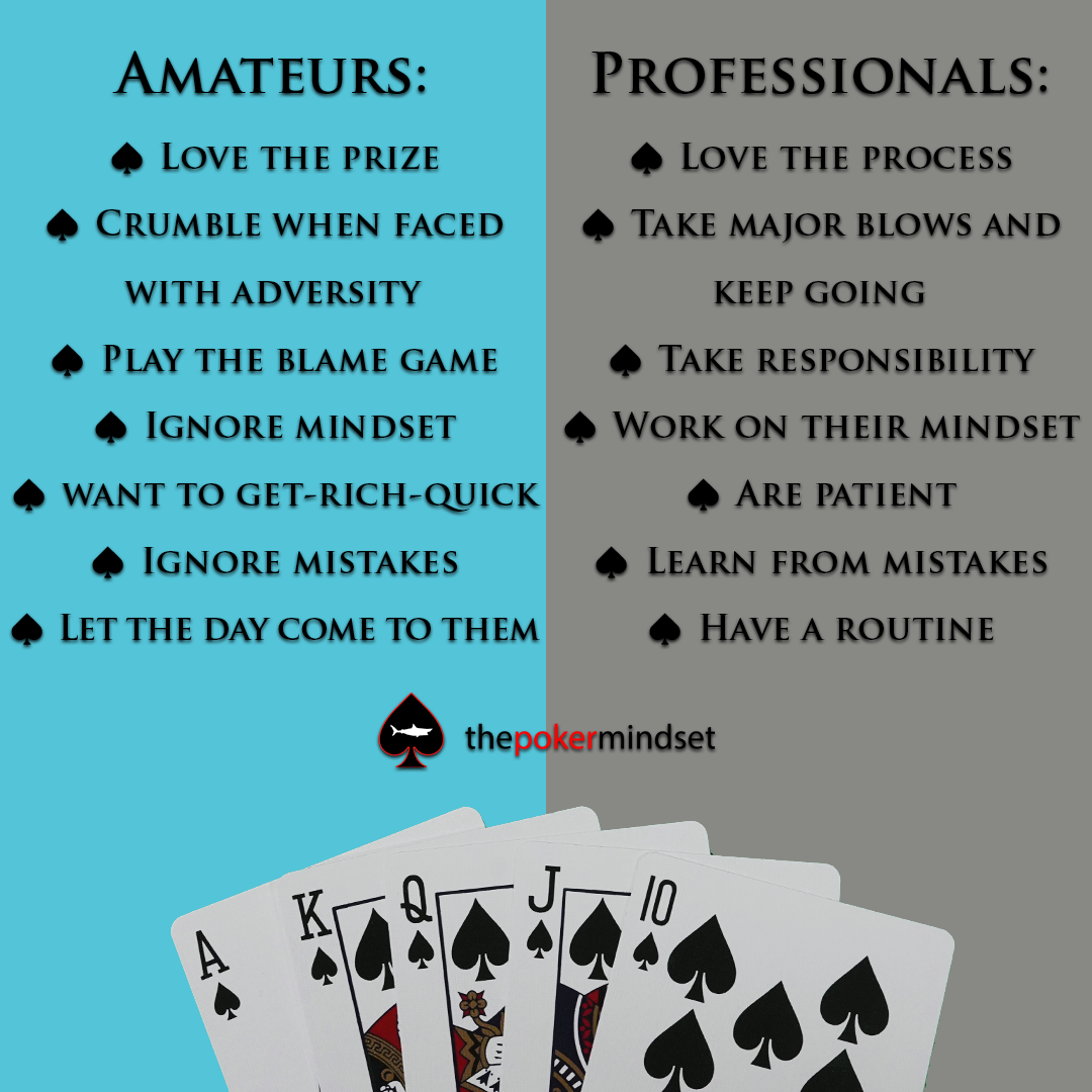 The Differences Between Amateur And Professional Poker Players